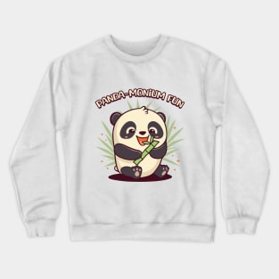 Panda-monium Fun Crewneck Sweatshirt